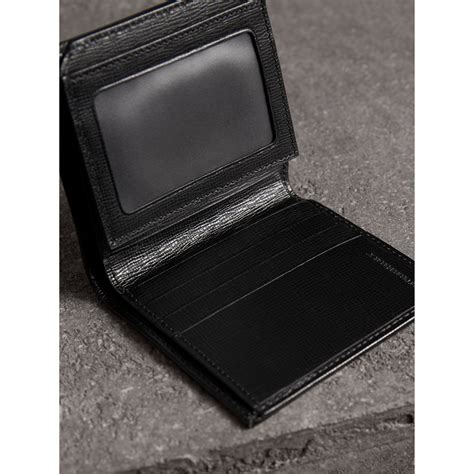 burberry horseferry check id men's wallet charcoal black|Check Bifold Wallet in Charcoal .